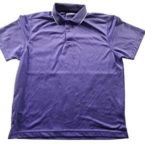 Etonic Polo Shirt Mens Large Purple Golf Performance Moisture Wicking Athletic